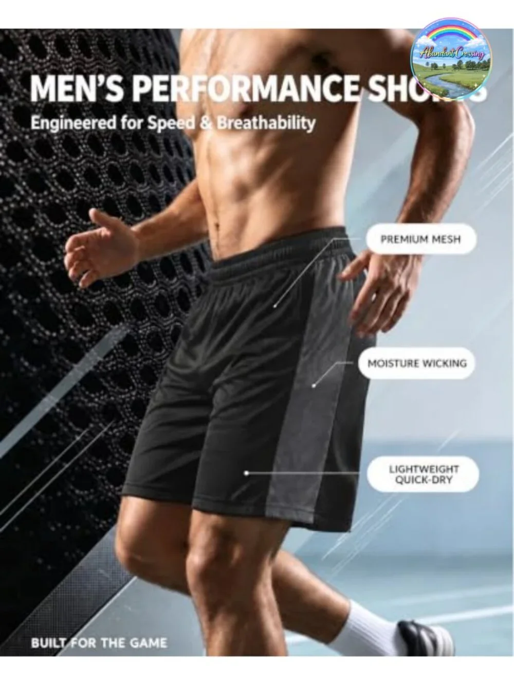 6 Pack Men's Athletic Basketball Shorts with Pockets Mesh Quick Dry